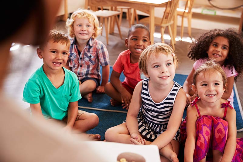 Children Listening to Story — Day Care Center in East Stroudsburg, PA
