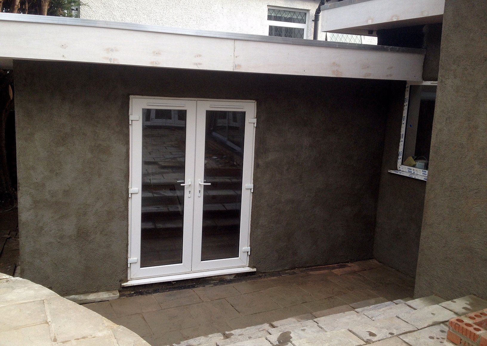 Rendered wall