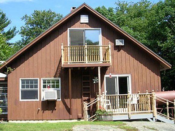 Side View of Red Home - Window Installation in Eliot, ME