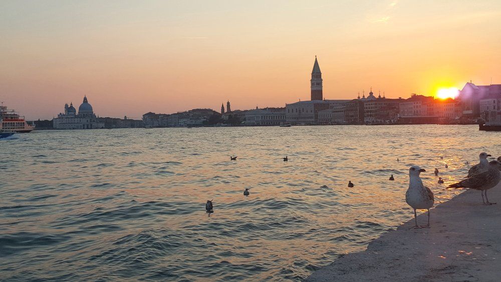 Venedig Venedig Aussicht Sonnenuntergang