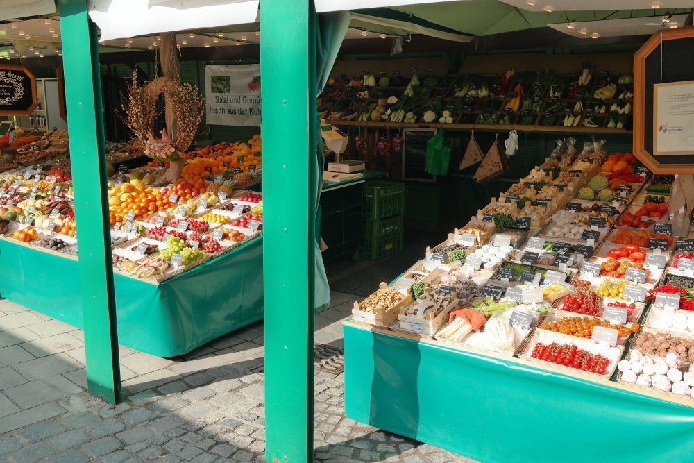 Viktualienmarkt in München Essen Food