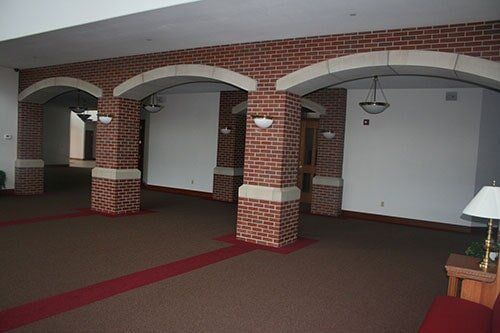 Brick Archways in a Church - Institution brickwork in Columbus, NE