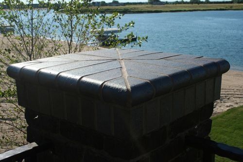 Brick corner post - Brick fence posts in Columbus, NE
