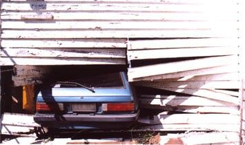 Car crash in garage - Insurance service in Pueblo, Co