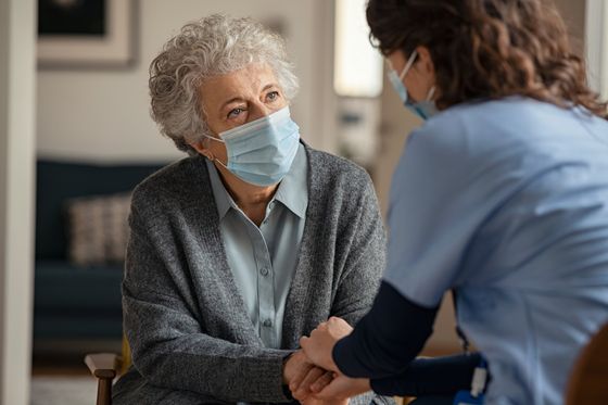 Doctor Consulting Old Woman — West Palm Beach, FL — A to Z Senior Care, LLC