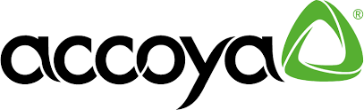 Accoya logo: Black text 
