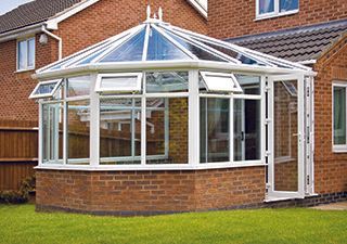 Sunroom Builders — White-framed Glass Conservatory in Fresno, CA Sunroom Builders and Contractors — White-framed Glass Conservatory in Fresno, CA