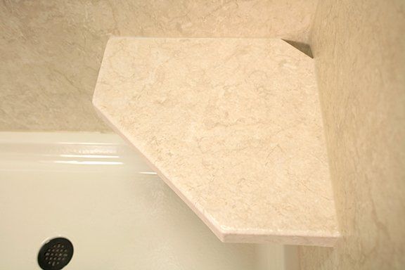 Hexagon Corner Shower Seats