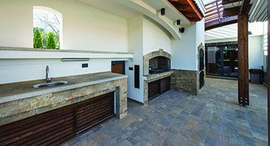 Outdoor Living — Modern Outdoor Kitchen in Fresno, CA
