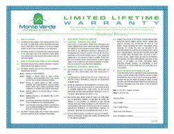 Limited Lifetime Warranty Limited Lifetime Warranty