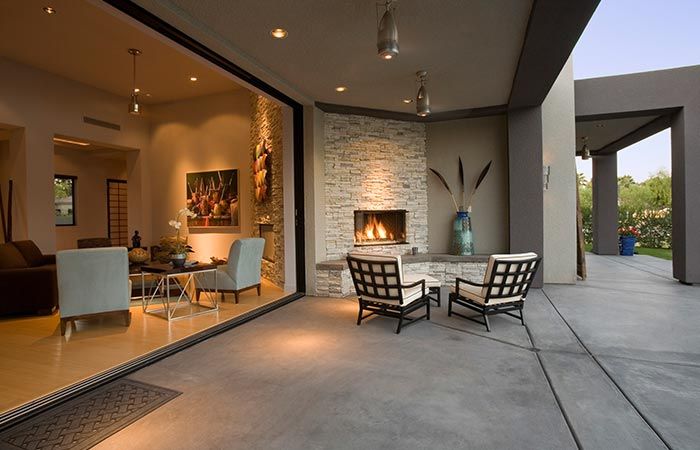 Custom Patios — Modern Roofed Patio in Fresno, CA