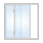 Single Slider Window White