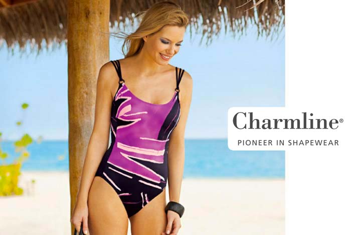 Costume a stampa color fucsia