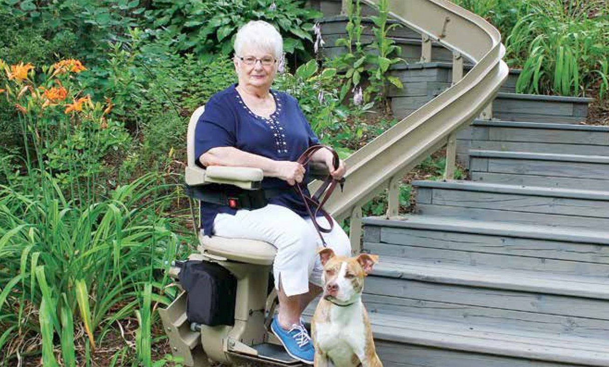 Stairlift Repair — in Napa, CA Outdoor stairlift in Napa, CA