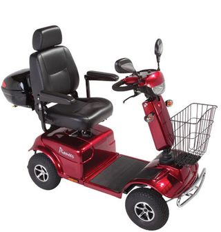 Red scooter