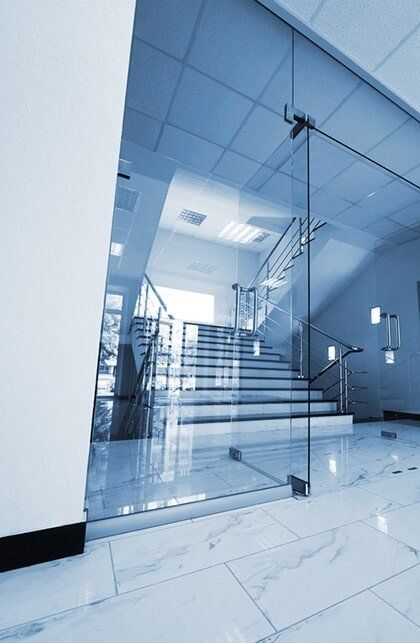 Glass Door — Glazier Services in Mermaid Waters, QLD