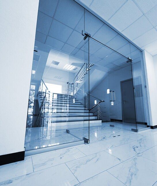 Glass Door — Glazier Services in Mermaid Waters, QLD