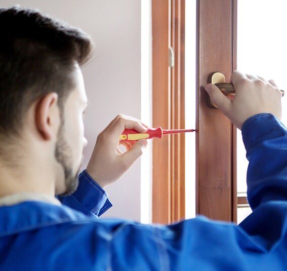 Fixing Door — Glazier Services in Mermaid Waters, QLD