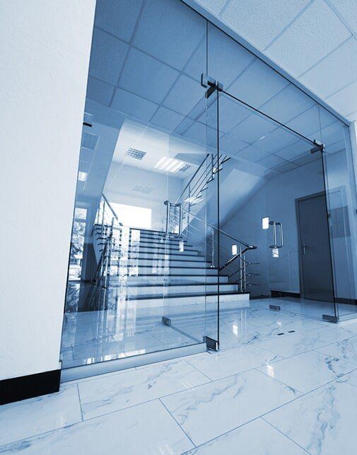 Glass Door — Glazier Services in Nerang, QLD