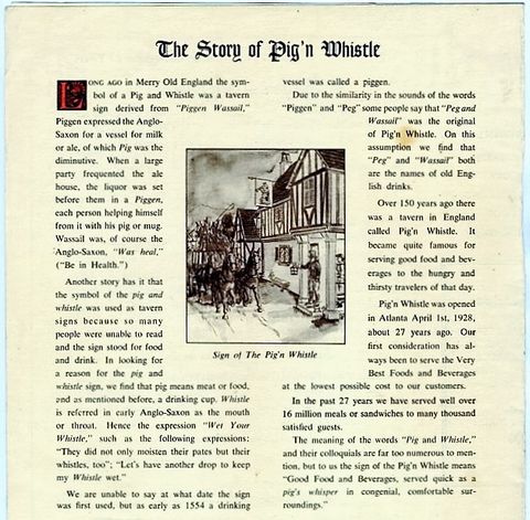 The story of Pig'n Whistle