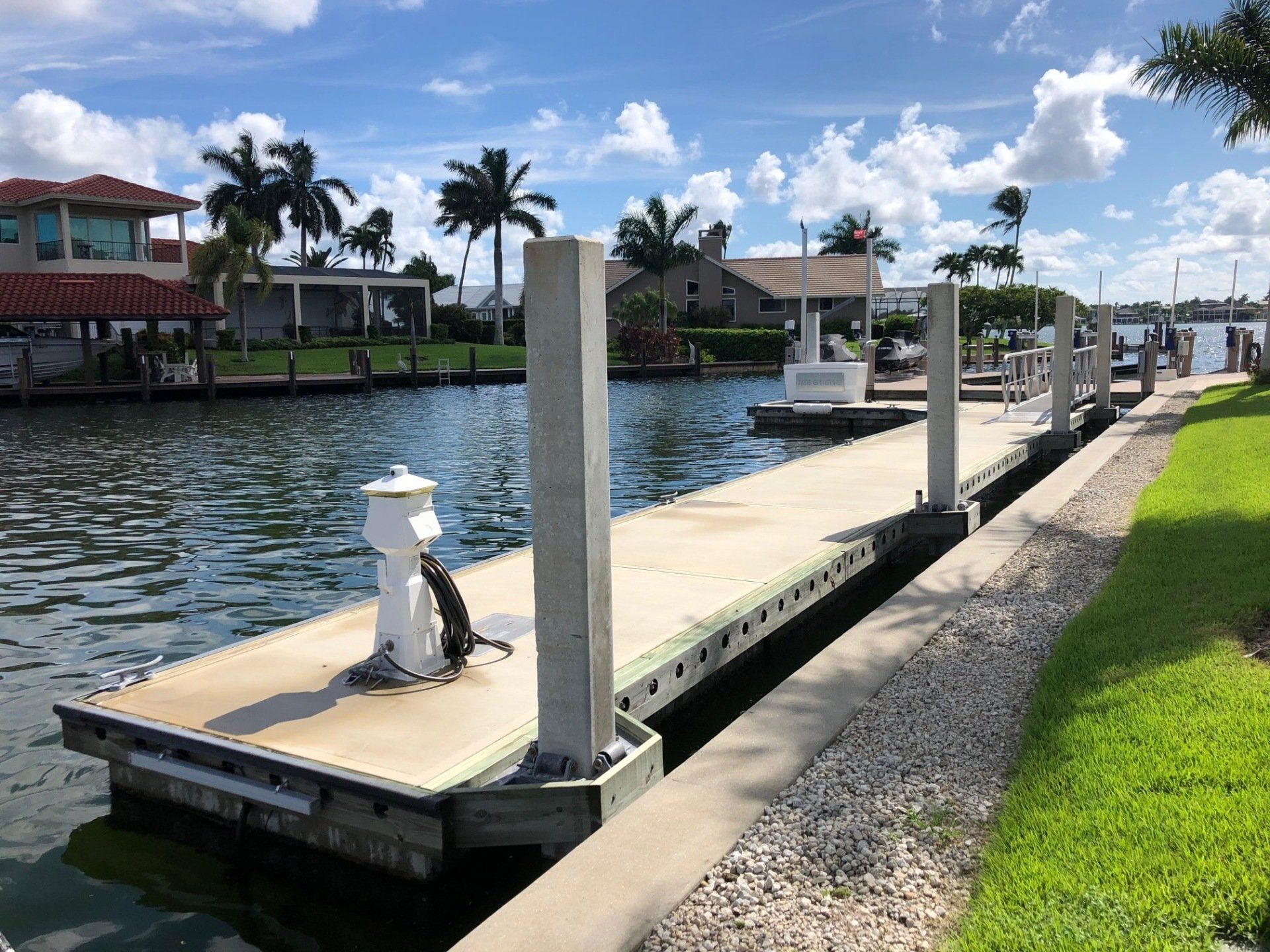 Dock with no Boat — Marco Island, FL — Collier Seawall & Dock