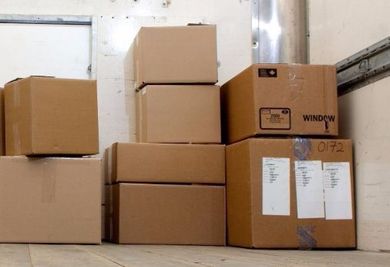View of the storage conatiners