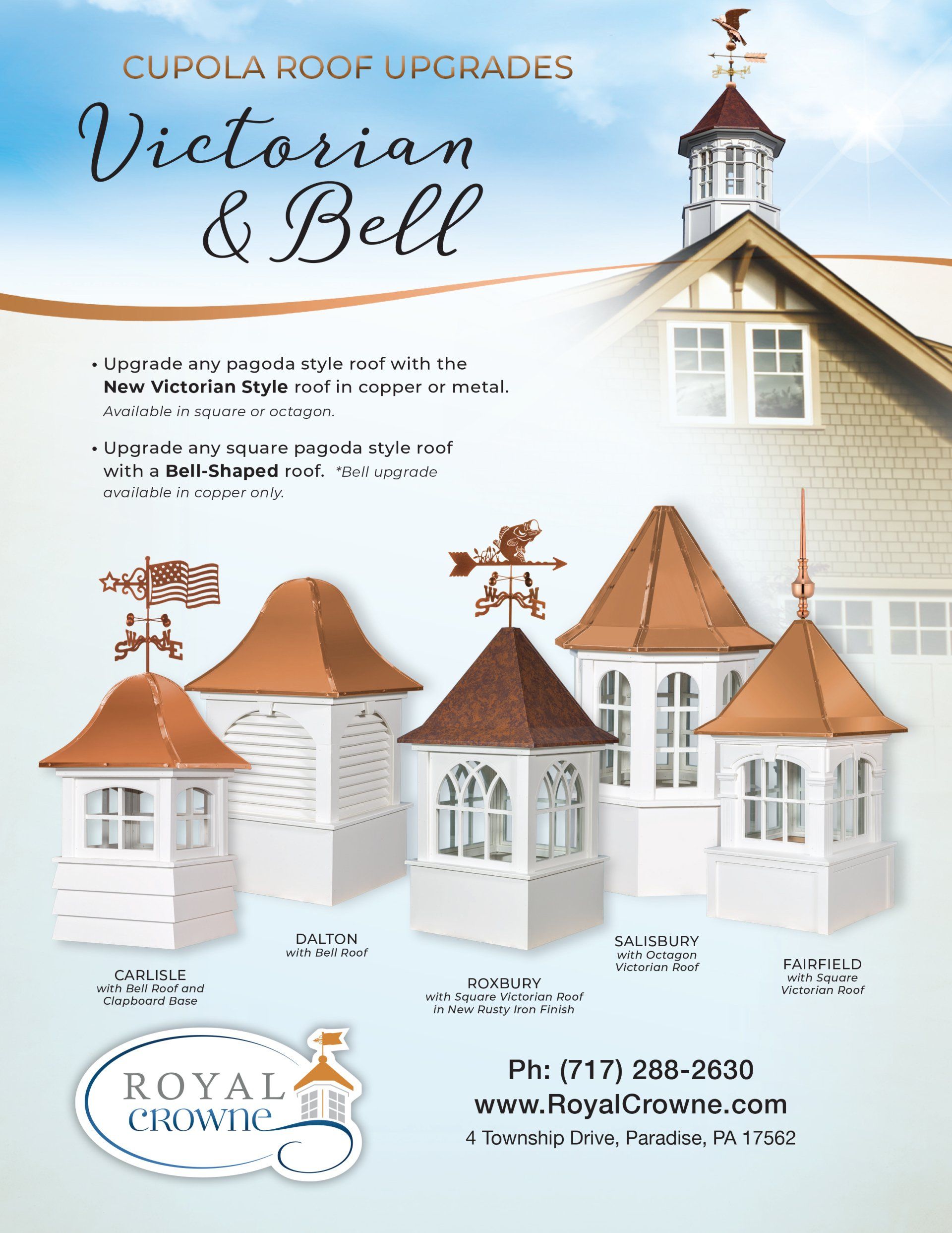 Victorian and Bell Cupola Roof Upgrades Victorian and Bell Cupola Roof Upgrades