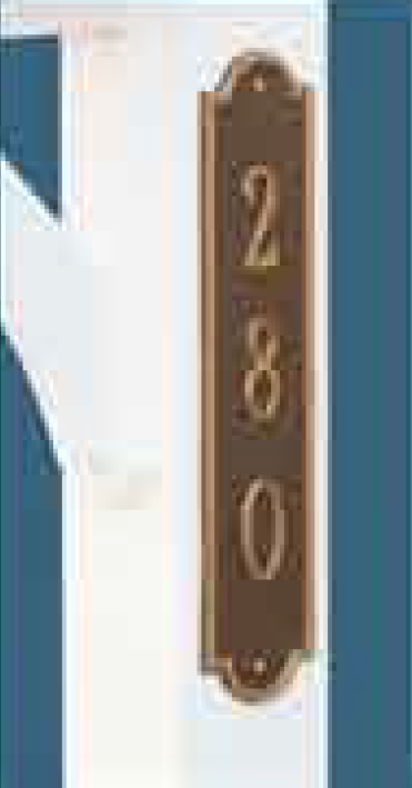 Vertical Address Sign