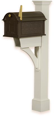 Light Stone Painted Post