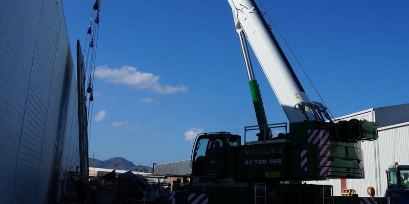 Crane Fully Extended - Crane Hire in Townsville, QLD