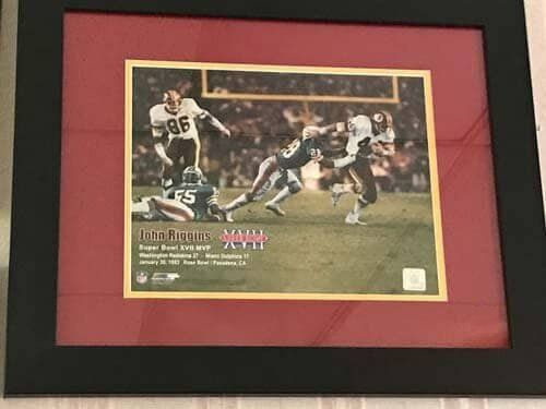 Red frame with football picture inside - custom framing in Catonsville, MD