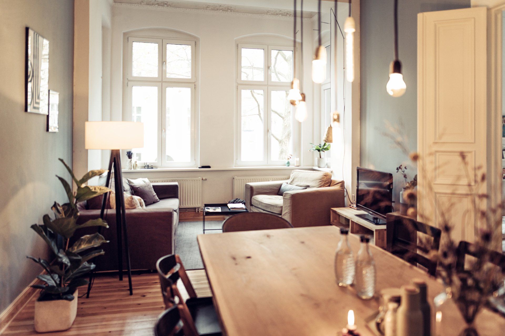 home interior with couches