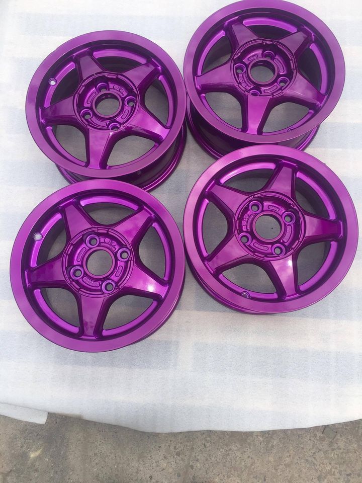 Purple Rim — Powder coating service in Tomago, NSW Purple Rim — Powder coating service in Tomago, NSW