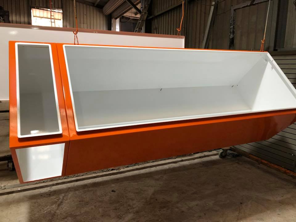 Spray Painting A Cabinet — Powder coating service in Tomago, NSW Spray Painting A Cabinet — Powder coating service in Tomago, NSW