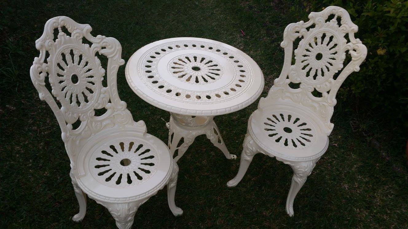 Table And Chairs — Powder coating service in Tomago, NSW Table And Chairs — Powder coating service in Tomago, NSW