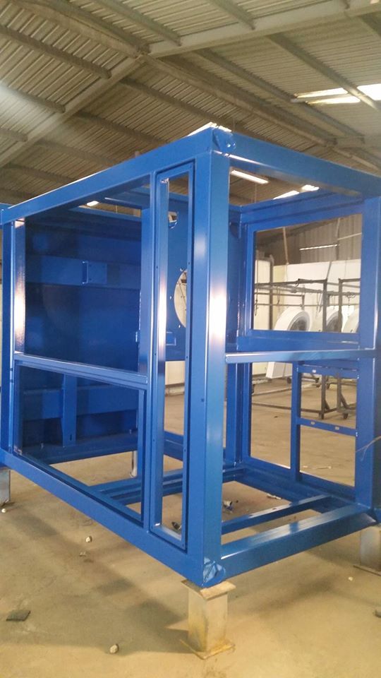 Tory Blue Enclosure — Powder coating service in Tomago, NSW