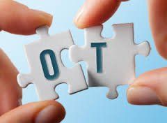 two puzzle pieces, letters O and T on the pieces