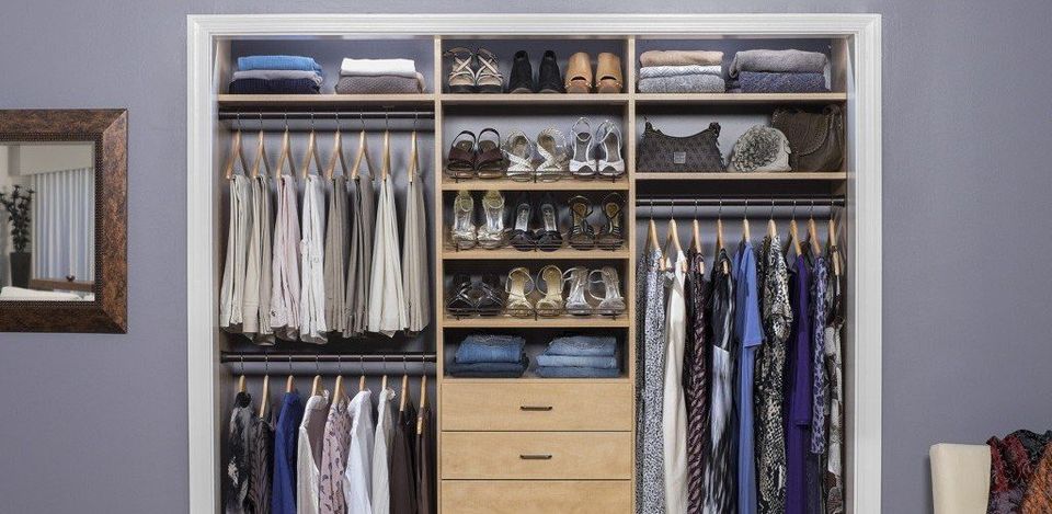 Women's 3-Column Secret Custom Small Closet