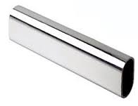 Oval Closet Rod Shown in Polished Chrome