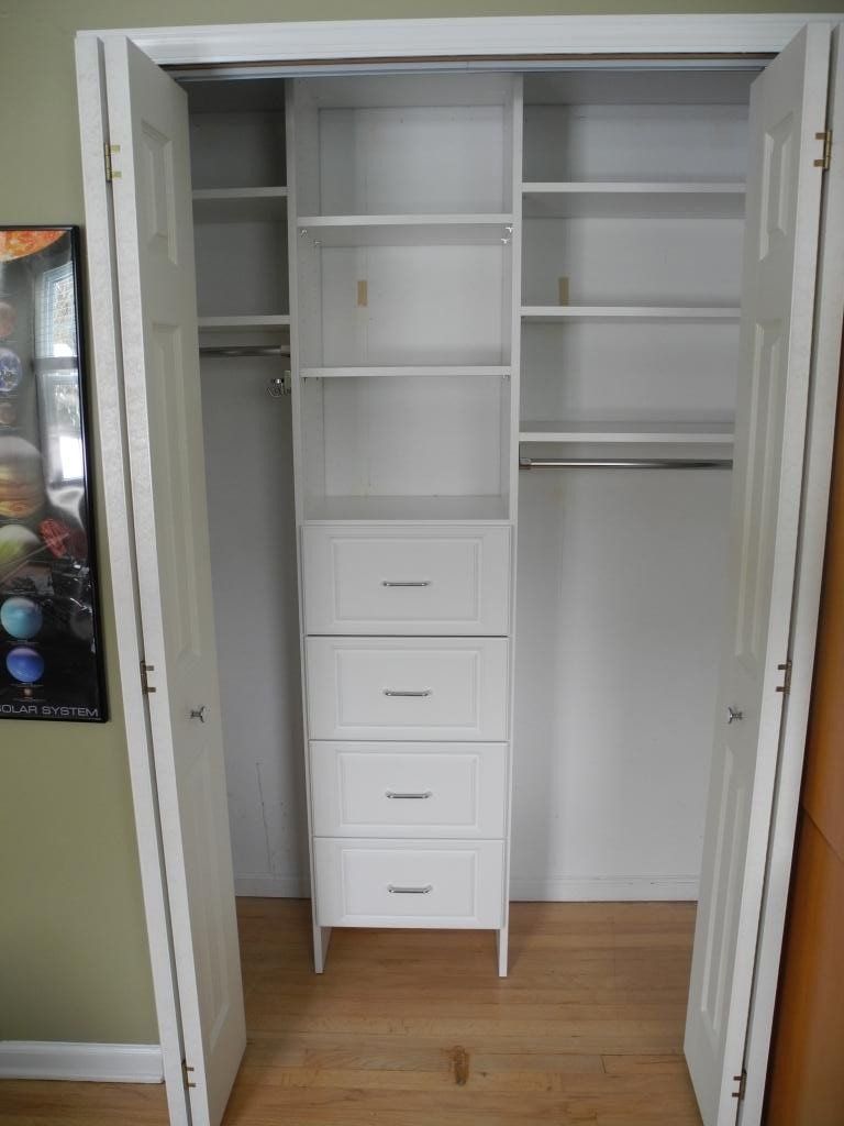 Reach In Small Custom Closet System