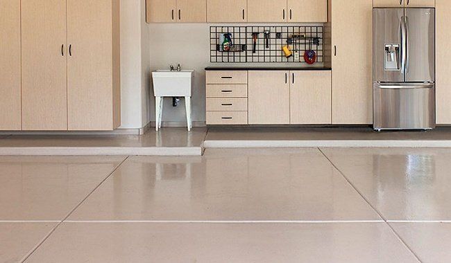 Solid Color Garage Epoxy Flooring