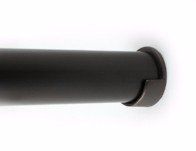 Round Closet Rod Shown in Oil Rubbed Bronze