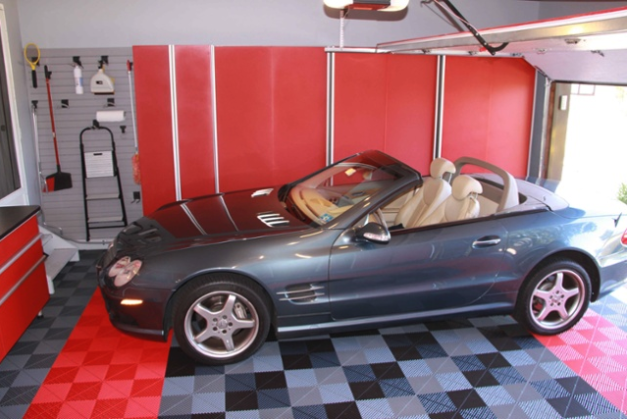 Custom Garage Cabinets and Flooring
