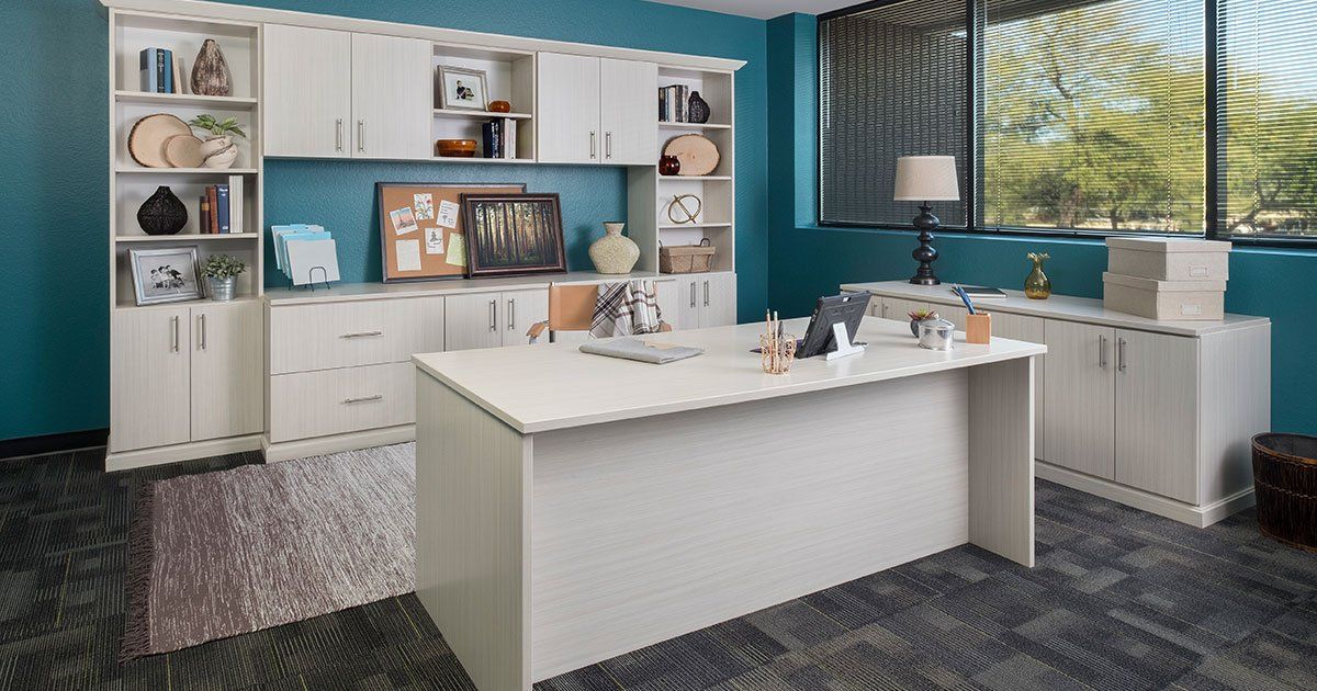 Custom Home Office Cabinet System