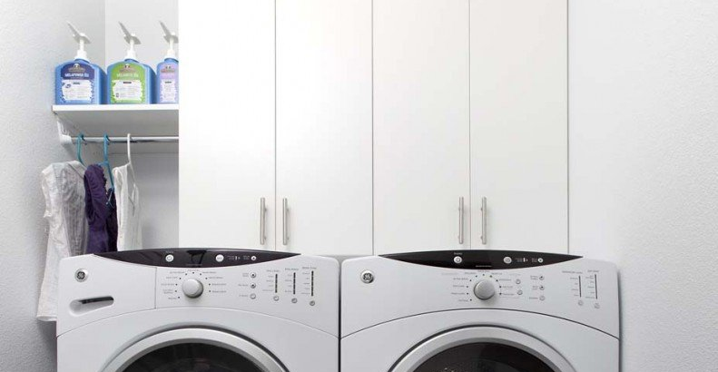 Custom Laundry Room Upper Cabinets