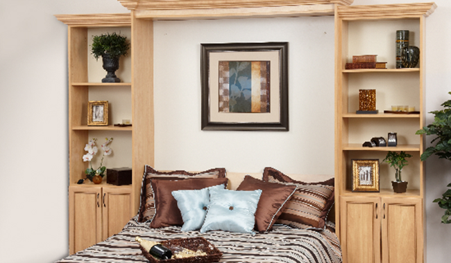 Light Wood Murphy Bed