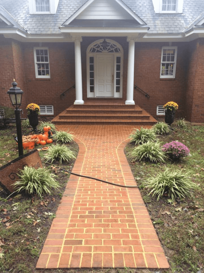 Clean Bricked Pavement – Kents Store, VA – Central Virginia Power Washing