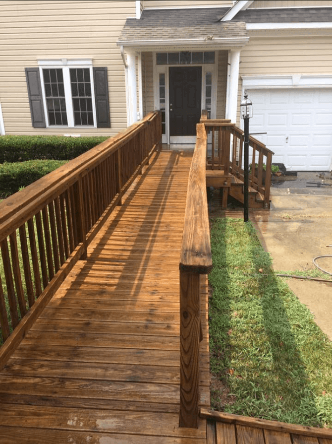 Wooden Bridge After Power Washing – Kents Store, VA – Central Virginia Power Washing