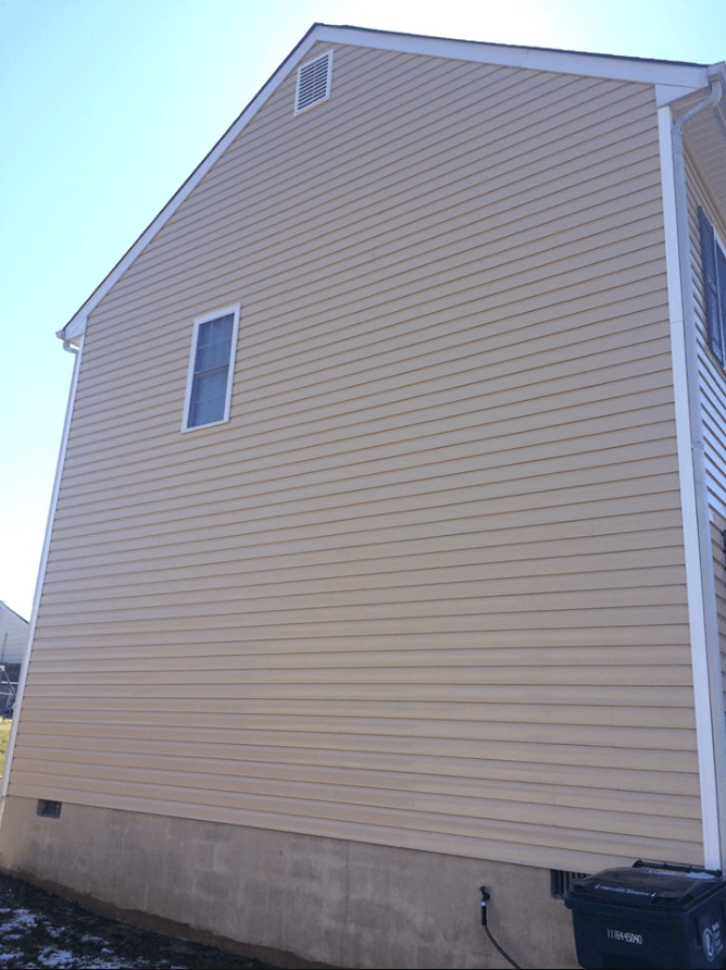 Side Walk Power Washing — Wall of the House After Power Washing in Kents Store, VA