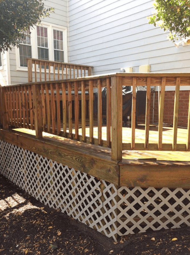 Terrace After Power Washing – Kents Store, VA – Central Virginia Power Washing